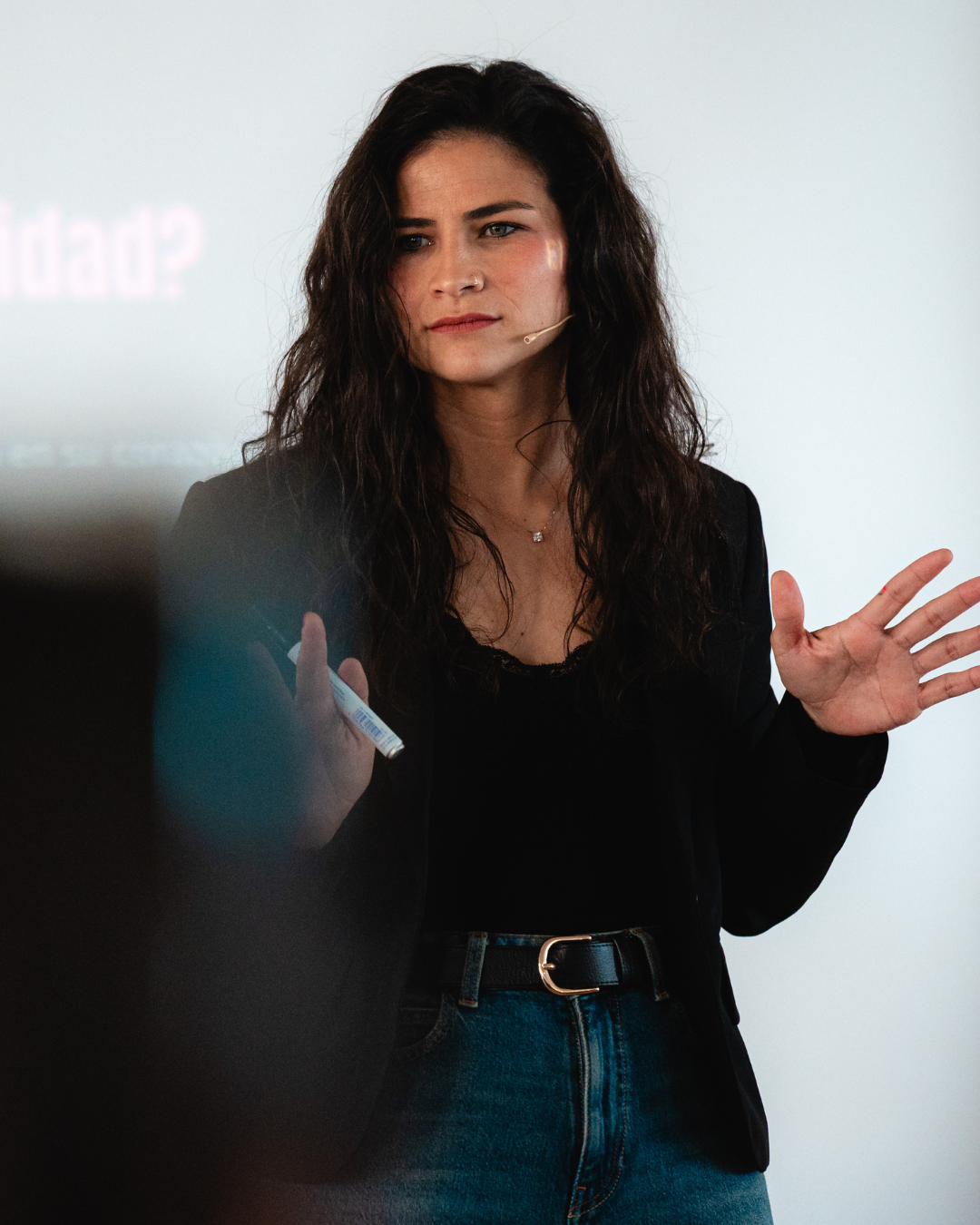 Rut Pedroche presentando en escenario